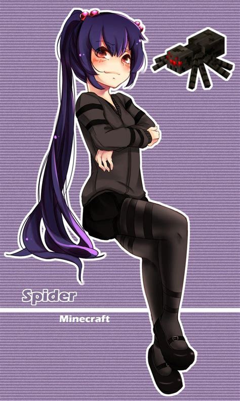 Spider Minecraft Anime Girls Minecraft Comics Minecraft Drawings