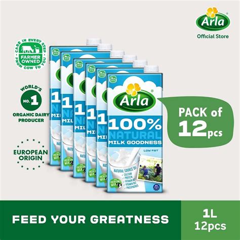 Arla Low Fat Milk 1l 12 Pack Shopee Philippines