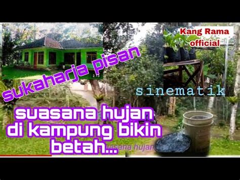 Sinematik Suasana Hujan Di Kampung Bikin Betah Youtube