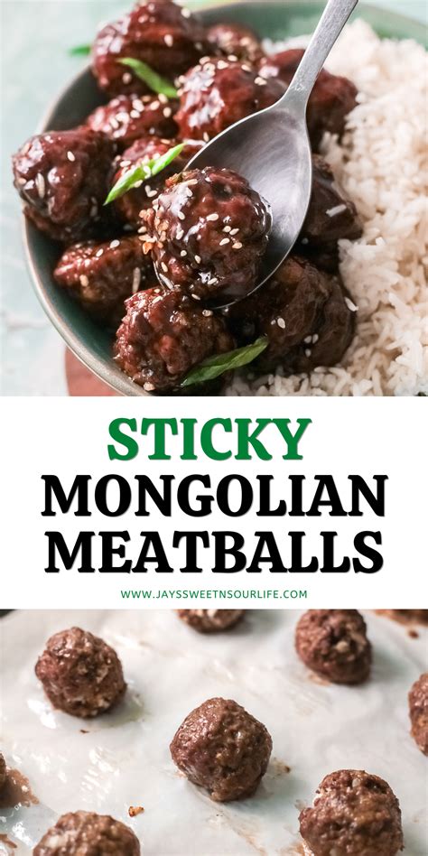 Sticky Mongolian Meatballs Life With Jay Simms