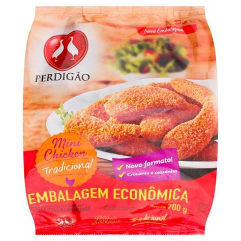 Empanado de Frango Tradicional Perdigão Mini Chicken Pacote 700g