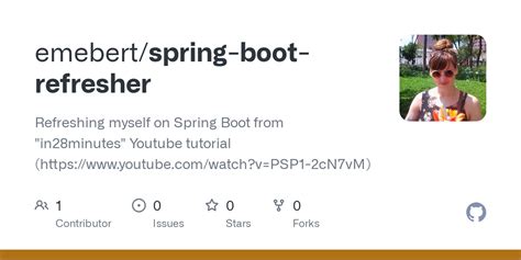 Github Emebertspring Boot Refresher Refreshing Myself On Spring