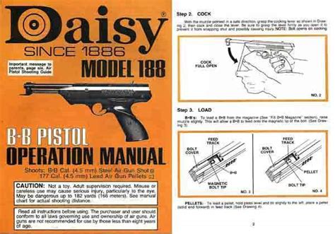 Daisy Model 188 Air Pistol C1985 Manual Cornell Publications