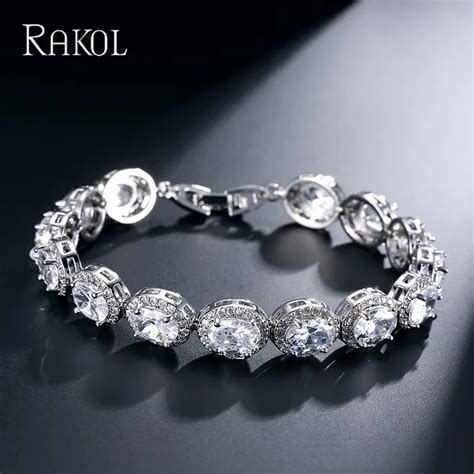 Rakol New Arrived Gorgeous Cubic Zircon Water Drops Shape Trendy