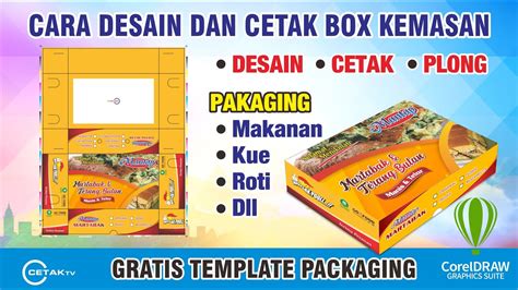 Cara Membuat Packagingkemasan Kue Dan Makanan Tutorial And Template