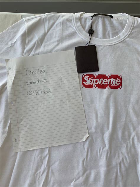 Supreme Louis Vuitton Supreme Box Logo Tee Grailed