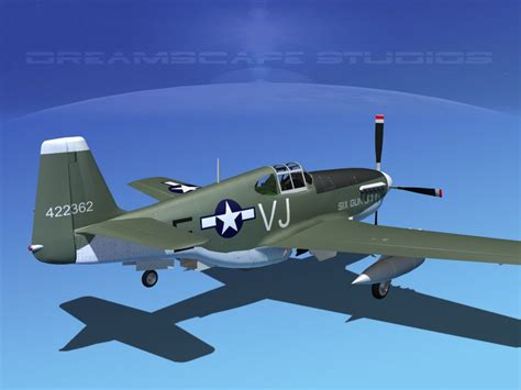 North American P B Mustang V D Model Unknown Dwg Dxf Lwo