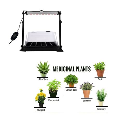 LED Growing System For Indoor Potted Plants Cultivation