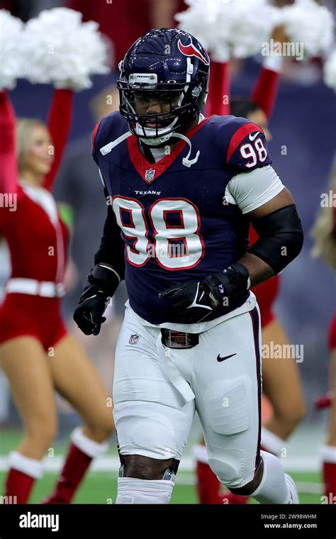 Houston Texas Usa 24th Dec 2023 Houston Texans Defensive Tackle