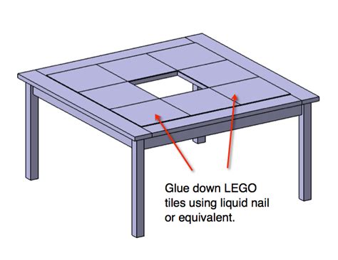 Free DIY LEGO Table Plans