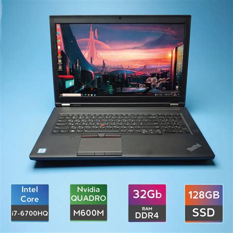 Ноутбук Lenovo ThinkPad P70 Black (i7-6700HQ/RAM 16GB DDR4/SSD M.2 ...