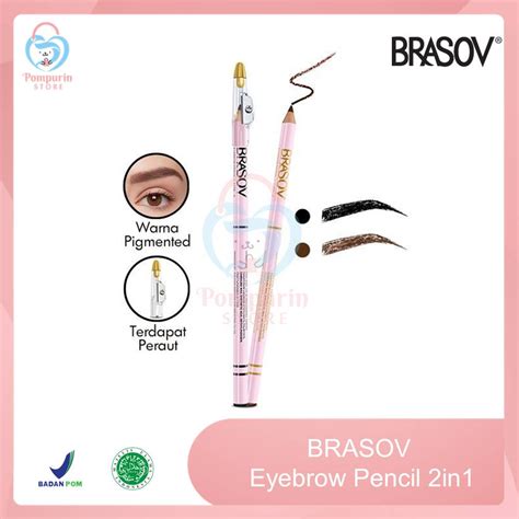 Jual Brasov Eyebrow Pencil In Pensil Alis Rautan Pigmented