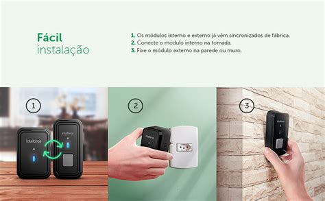 Campainha Sem Fio Bateria Cib Preto Intelbras Amazon Br