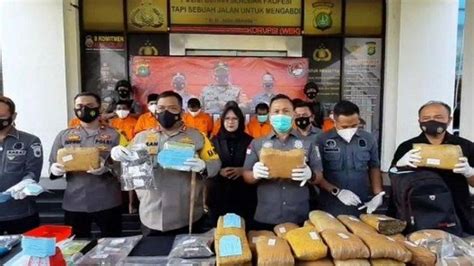 Polisi Tangkap 8 Pengedar Narkoba Jaringan Aceh Sita 2 6 Kg Sabu Dan