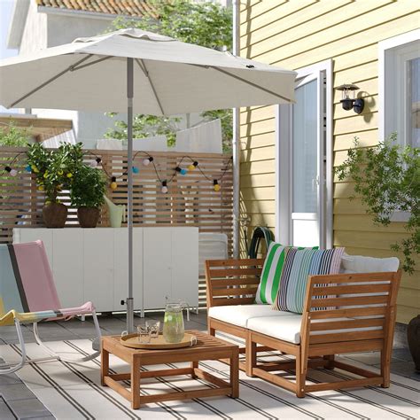 NAMMARÖ light brown 2-seat outdoor modular sofa | IKEA