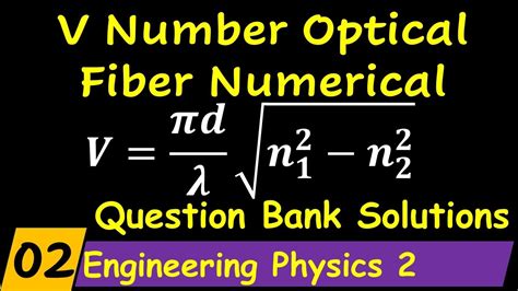 V Number Or Normalized Frequency Of Optical Fiber Numerical