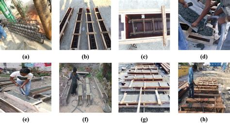 A Preparation Of Reinforcement B Preparation Of Wooden Formwork C Download Scientific Diagram