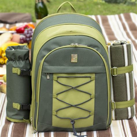 ALLCAMP OUTDOOR GEAR Picnic Backpack For 2 Person Set W Detachable