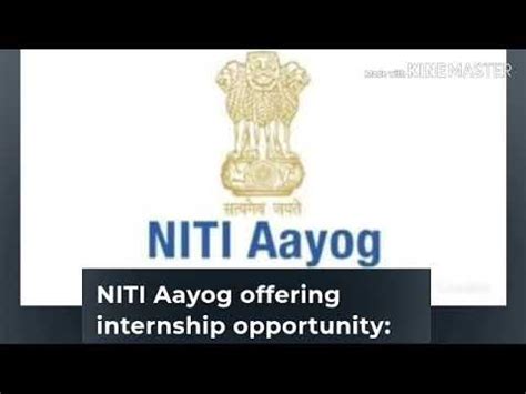 Niti Aayog Offering Internship Programme Internship Opportunity