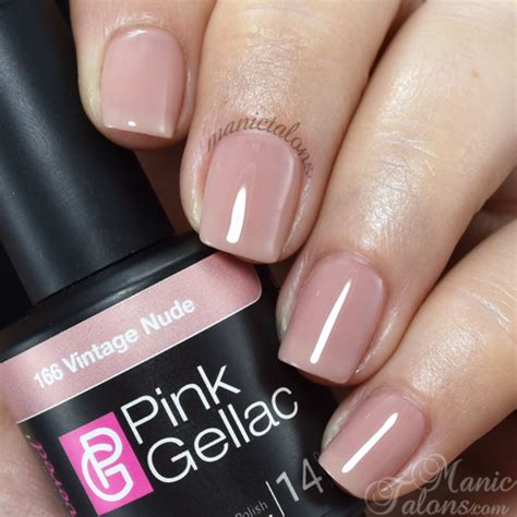 Manic Talons Nail Design Going Nude With Pink Gellac Uncovered Collection
