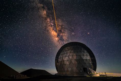 Telescopes and laser beam, in Hawai'i | Today's Image | EarthSky