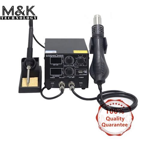 Gordak D In Usb Digtal Lcd Display Smd Soldering Iron Rework Station Hot Air Welding Tools