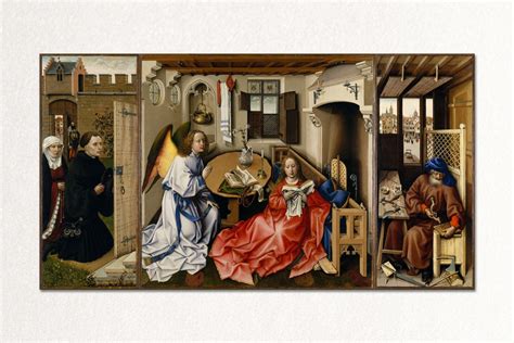 Annunciation Triptych Merode Altarpiece Ca By Robert Campin