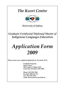 Fillable Online Sydney Edu The Koori Centre University Of Sydney