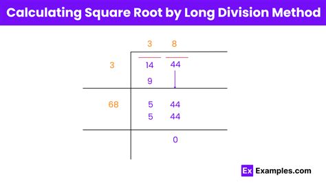 Square And Square Root Of 1444 Examples Method Calcullation FAQs