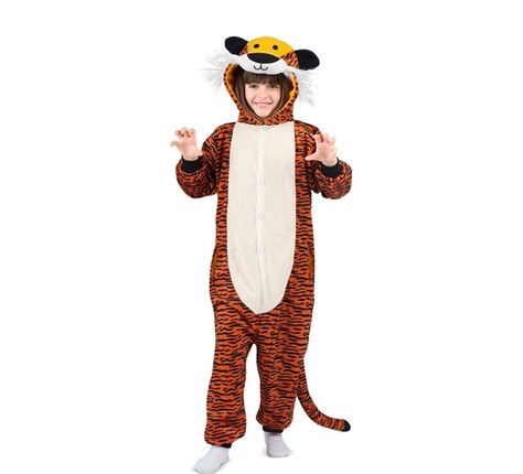 D Guisement Tigre Fonc Ou Pyjama Avec Capuche Pour Enfant