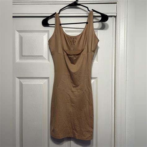 SPANX Intimates Sleepwear Spanx Red Hot Label Assets Shapewear Slip Dress Shaper Beige