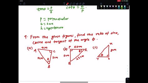 Trigonometric Ratios Trigonometry Grade Optional Math Class