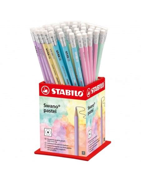 MATITA STABILO SWANO CON GOMMINO PASTEL E FLUO