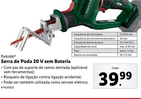 Promoção Serra parkside em Lidl