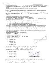 EOC Geometry Test Page 1 Geometry WASHINGTON STATE END OF COURSE EXAM