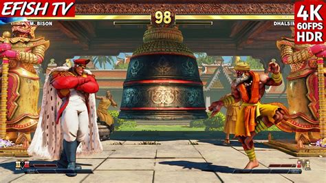 M Bison Vs Dhalsim Hardest Ai Street Fighter V Youtube