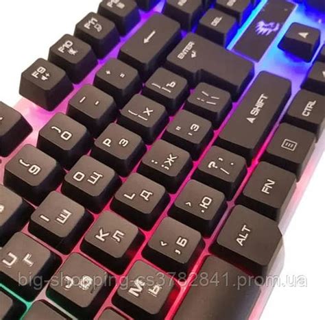 Купить Игровая клавиатура Yelandar kt 399 с мышкой и подсветкой RGB ...