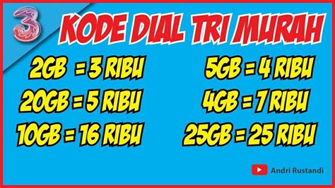 Kode Dial Tri Murah Kode Dial Tri Murah Kode Dial Paket