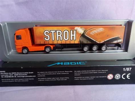 Camion Mercedes Benz Actros Lh Sz Remorque Stroh Herpa Magic Ho