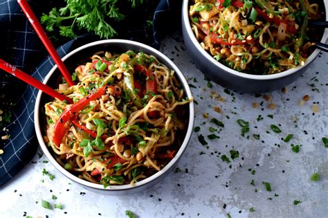 Easy Spicy Vegetable Noodles Lord Byrons Kitchen