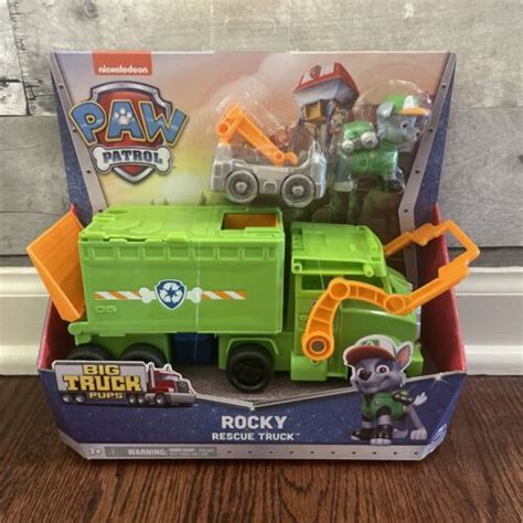 Paw Patrol Big Truck Pups ROCKY Rescue Truck W/ Figure NEW 2022 ...