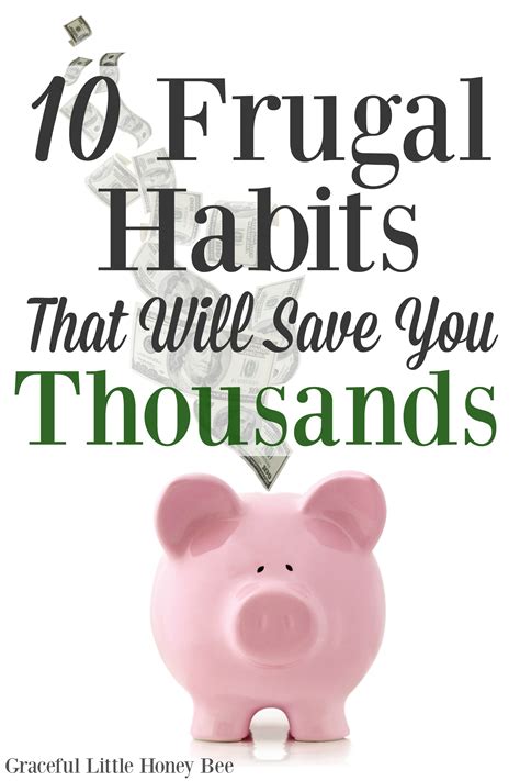 10 Frugal Habits That Will Save You Thousands - Graceful Little Honey Bee