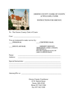 Fillable Online Greene County Local Court Rules Table Of Rules In Gov