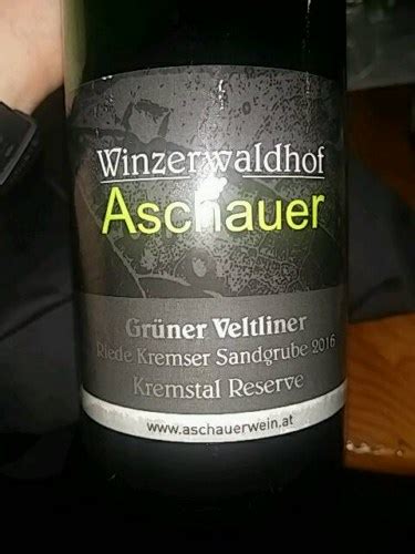 Aschauer Riede Kremser Sandgrube Reserve Gr Ner Veltliner Vivino Us