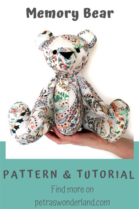 Pdf Memory Bear Sewing Pattern Tutorial Keepsake Bear Pattern Made