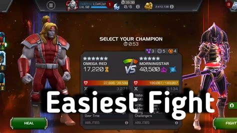 Mcoc Omega Red Vs Morningstar Mcoc AQ OmegaRed Vs Morningstar Marvel