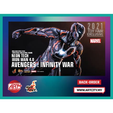 Hot Toys Iron Man Mark Neon Tech Avengers Infinity War Th Scale Mms