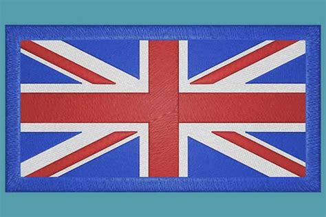 United Kingdom Flag Embroidery File Embroidery Files Embroidery