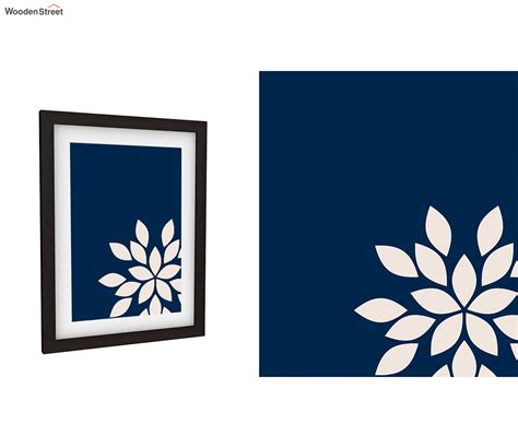 Buy Blue Wood Framed Wall Art 2 (Set of 2) at 26% OFF Online | Wooden Street