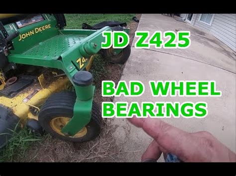 Repairing Front Wheel Bearings John Deere Z425 Zero Turn For Cheap